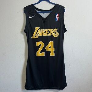 Nike Womens Black Lakers Koby Bryant Jersey Dress Size XL